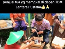 Menghargai Kakek Pedagang Es Kue di Taman Bacaan