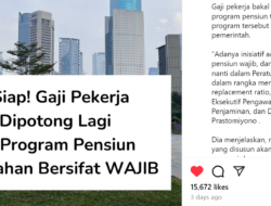 Tentang Program Pensiun Tambahan Bersifat Wajib, Begini Penjelasannya