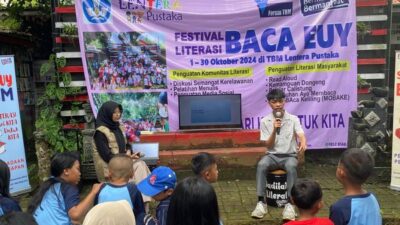 Banpem Literasi: TBM Lentera Pustaka Perkuat Kemampuan Membaca Nyaring 100 Anak Usia Sekolah