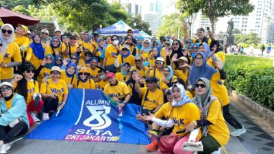 Komunitas Alumni Angkatan 83 SLTA Se DKI Jakarta Gerak Jalan di CFD