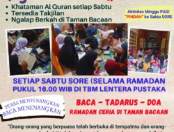 Ngabubu-Read Selama Puasa di TBM Lentera Pustaka