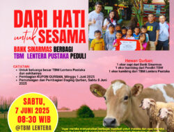 Dari Hati untuk Sesama, Bank Sinarmas & TBM Lentera Pustaka Siap Potong Hewan Qurban 1 Sapi 2 Kambing