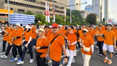 Meriahkan HUT ke-40, ADPI Gelar Jalan Sehat Soliditas Anggota di Car Free Day