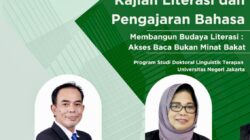 Pendiri TBM Lentera Pustaka Jadi Narsum Kuliah Kajian Literasi S3 Linguistik Terapan UNJ