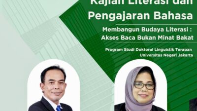 Pendiri TBM Lentera Pustaka Jadi Narsum Kuliah Kajian Literasi S3 Linguistik Terapan UNJ